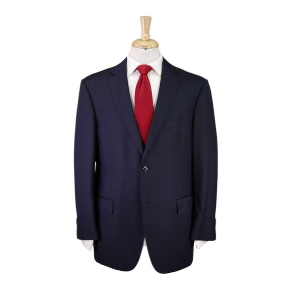 Suitsupply Navy Blue Thin Striped 2-Btn Wool Suit 44S 42S - Picture 1 of 11